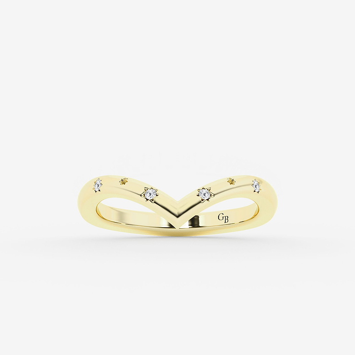 Round Lab Grown Diamond Wedding Band